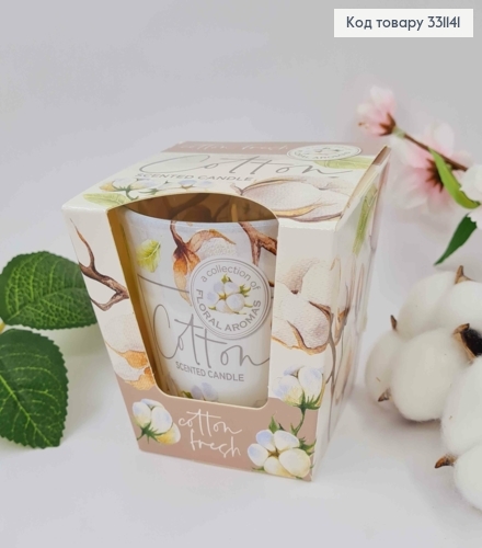 Аромасвічка стакан, FROLAL AROMAS, Coton, 115г/ 30год., Польща 331141 фото 1