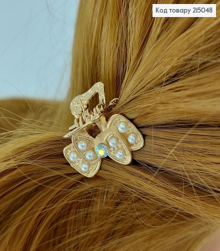 Краб металл золото с жемчугом в асс. 2 см 215048 фото 1