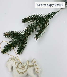 Веточка Елки на 5отростков, 28см, ЗЕЛЕНАЯ 619182 фото