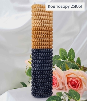 Резинка Пружинка 5 см, Коричнево-чорних тонів, глянцева 251051 фото