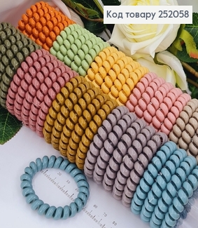 Резинка пружинка 5,5см темні тона в асорт. 252058 фото