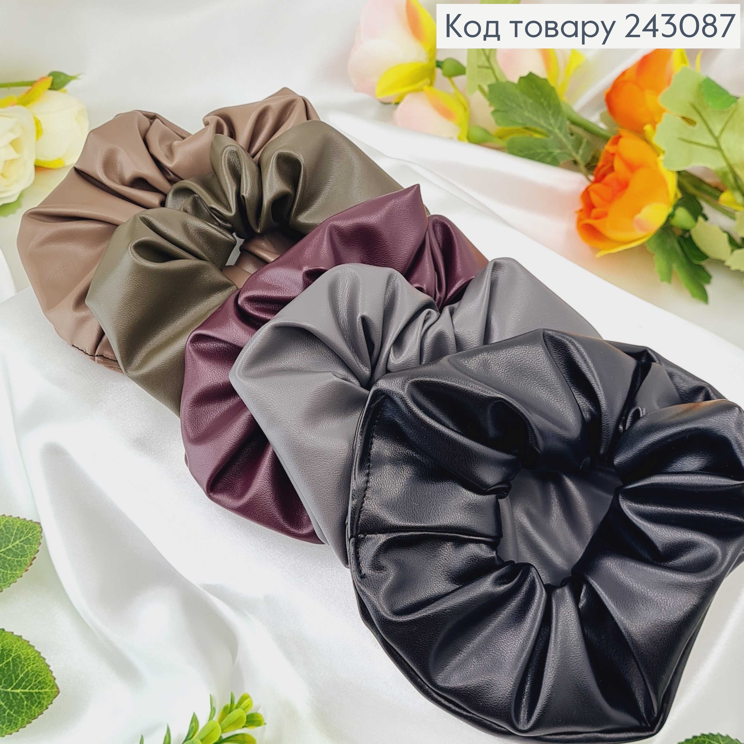 Резинка екошкіра пастельних відтінків, об'ємна 6*14см в ас., Україна 243087 фото 2