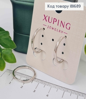 Серьги кольца Классические, диаметр 1,8см, Xuping 181689 фото