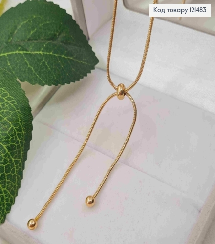 Цепочка плетения Снейк с удлинителем 5см, длина 43+5см, Xuping ТТМ 121483 фото 1