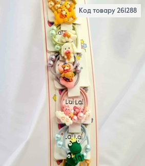 Набор детских резинок (20шт) ЖИВОТНЫЕ, диаметр 3,5см, ЯРКИХ цветов 261288 фото