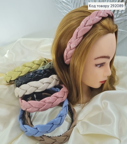 Обруч косичка имитация кожи в асс. 292089 фото 1