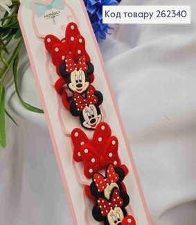 Набор резинок красных 20шт) МИККИ МАУС, БАНТИК в ассорт., размер 3см, резинка 3см 262340 фото