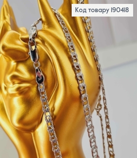 Цепочка родованная, плетение с узелками 49см, Xuping 190418 фото