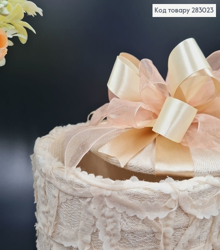 Коробка подарочная 13*17см БАНТпудровий, ручная работа, Украина 283023 фото 3