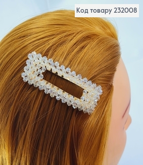 Заколка Тік - так 8 см зі стіклярусом в асорт.  232008 фото