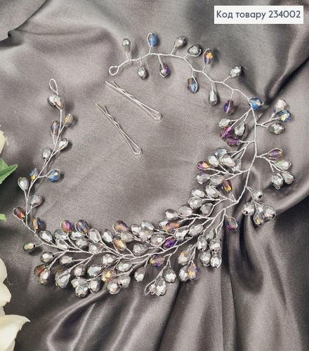 Веточка с стиклярусом в волосы 234002 фото 1