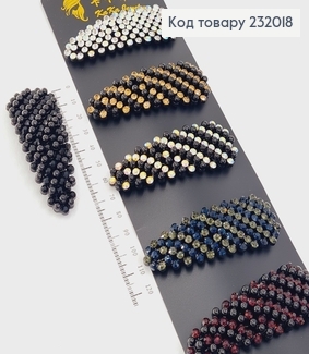 Заколка Тік - так 8 см з камінцями в асортименті 232018 фото