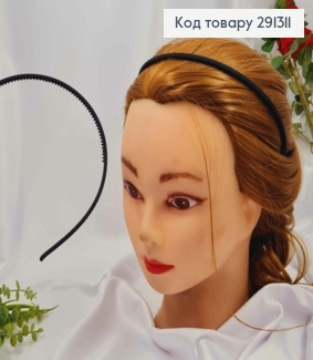 Обруч пластик 4мм, матовый Черного цвета 291311 фото