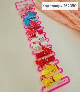 Резинка детская цветная с Понни 12 шт / уп. 262050 фото