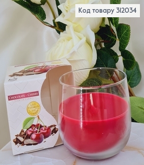 Аромасвічка стакан BISPOL Шоколад - Вишня  130 г/24 годин, 71-104 312034 фото