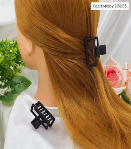 Краб каучук, матовый Черный, Прямоугольник, 4,5см 213205 фото 1