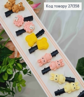 Набор детских заколок, стрела, Фигурки Мишек и Зайчиков, 20шт/наб. 271358 фото