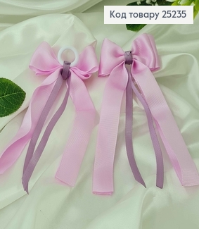 Резинка, Бант репсовый, лавандового цвета, 9*15см, Ручная работа, Украина 25235 фото