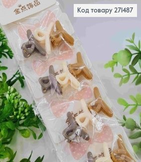 Набір заколок Крабиків (30шт), ПЕТЕЛЬКА, Пастельні кольори, заколка 3см 271487 фото