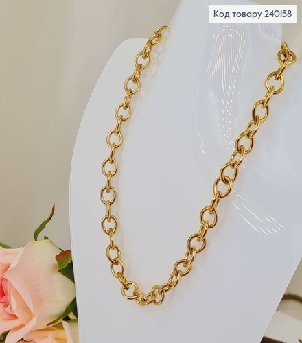 Цепочка  38+ 5см длина , 1см ширина  лимонное золото Stainless Steel 240158 фото 1