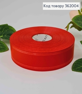 Лента полипропиленовая, КРАСНАЯ, с кантом, шир. 3см, дл. 100ярд. 362004 фото