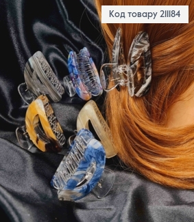 Краб пластик (акрил),  "ДУГА", 6,5см, Яскраві-Перламутрові кольори в асортименті 211184 фото