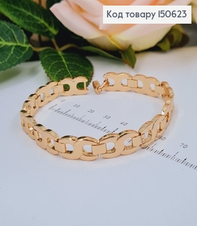 Браслет пластинки 1см, длина 20см, Xuping 18K 150623 фото