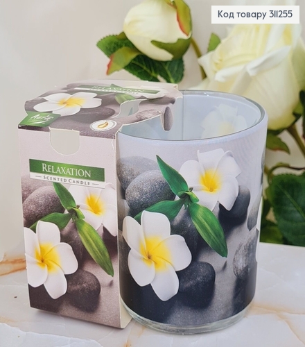 Аромасвечка стакан BISPOL Релакс 100 г/22 часов, 72s -50 322026 фото 1