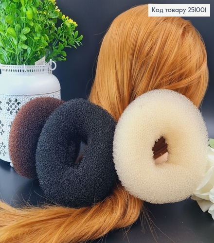 Мочалка бублик №1 для гульки 12 см в ассорт. 255001 фото 1