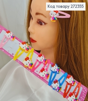 Заколка детская Тик-так Китти,10шт/уп. 272355 фото