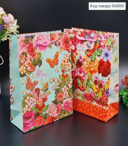 Пакет паперовий "Літній Сад", 18х23х8см, в асорт. 542100 фото 2