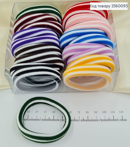 Резинка микрофибра Китай 5см №3 20 шт/уп (яркая) 256009-3 фото 1