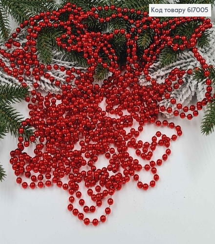 Буси 0,6см,МЕНШИЕ, цвет  КРАСНИЙ, длина 9м 617005 фото 1