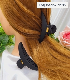 Краб каучук, матовый Черный с золотой пластинкой, "Банан" 9,5см, 213213 фото