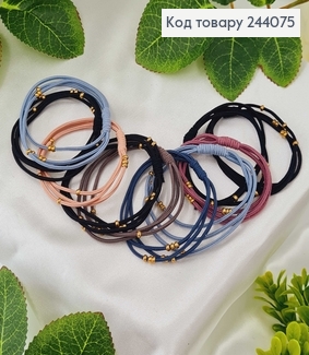 Резинка проста  з золотом 10 шт/уп. 244075 фото