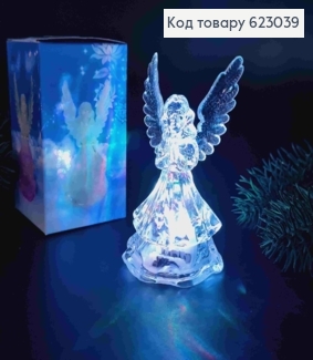Декоративний LED ліхтарик 10см "Янголятко", Різнокольорове світіння 623039 фото