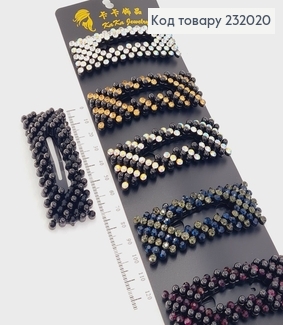 Заколка Тік - так 7,5 * 2,5 см в асортименті 232020 фото