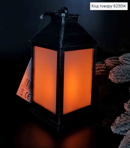 Ліхтарик пластик, Металік, на батарейках, 18*10,5 см 623014 фото 1