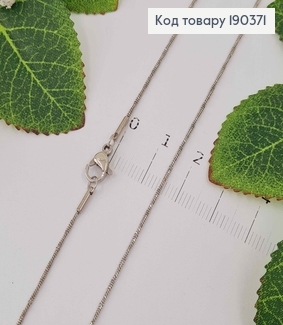 Цепочка родованная, плетение снейк граненый крученый, шир. 1см, дл. 45см, Xuping 190371 фото