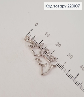 Кулон Ангел  с камешками родованное  Xuping 220107 фото