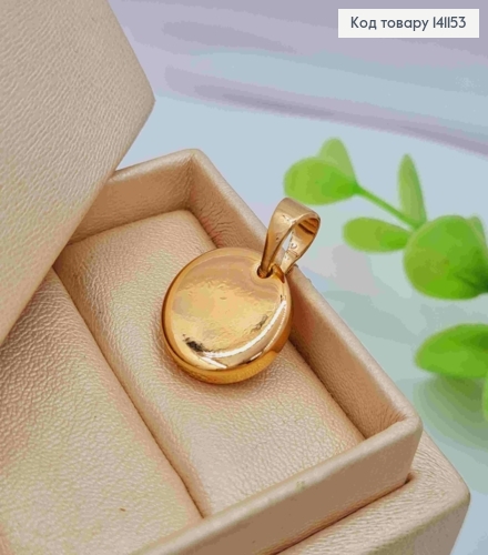 Кулон у вигляді "Монетки", розмір 1,5см, Xuping 18K 141153 фото 2