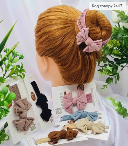 Резинка з Бантиком, 5см, Кольори в асортименті (якісний капрон) 241113 фото 1
