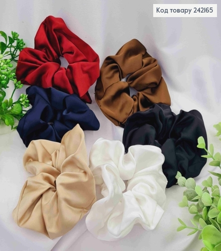 Резинка объемная, ткань Атлас, 12см, Цвета в ассортименте 242165 фото 1