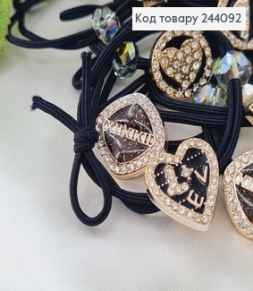 Набор резинок, двойная с разными бусинами,  244092 фото