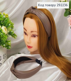 Обруч  ЧАЛМА, ЕКОшкіра, колір КАКАО, ручна робота, Україна 292236 фото