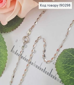 Цепочка родованная, крученые пластинки, дл. 45см, Xuping 190298 фото