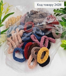 Резинка фактурная, 4см, цветная, цвета в ассорт. 242111 фото