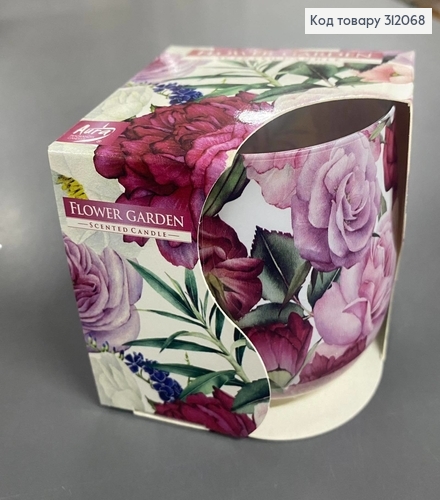 Аромасвічка стакан BISPOL Квітковий Сад 100 г/ 20 годин 71s-58 312068 фото 1