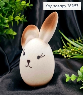 Фігурка "ВУХАНЬ", (пластик, оксамит), БІЛОГО кольору, 13*7см 282157 фото