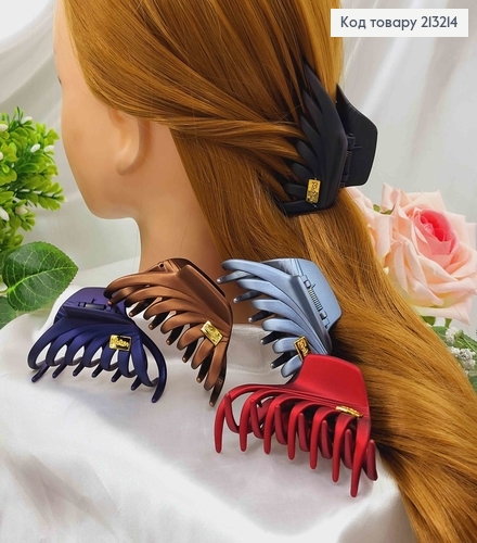 Краб каучук, матовый с золотой пластинкой, "Паучок" 9,5см, в ассорт. 213214 фото 1